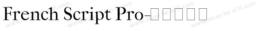 French Script Pro字体转换